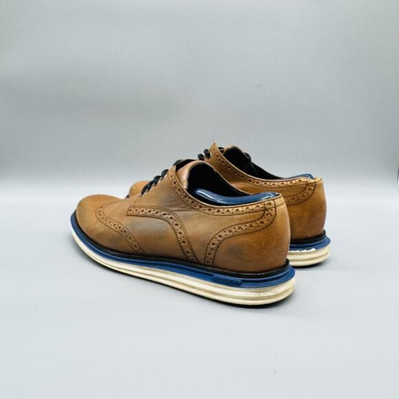 Cole Haan Shoes Mens 8 Brown Leather OriginalGrand Wingtip Oxford Dress Brogue main image 11